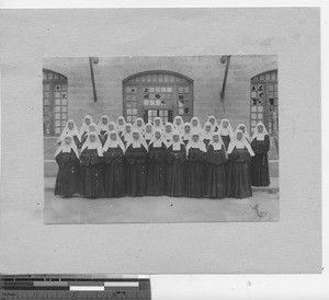 A congregation of native sisters at Hebei, China, 1932