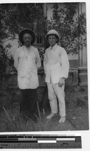 Bps. Gauthier and Rev. James E. Walsh at Wuzhou, China, 1920