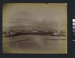 Harbour, Suez Canal, Egypt, ca.1900