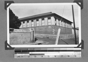 School and plaque, Cape Town, South Africa, 1934