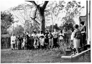 Amnura, East Pakistan (from 1971 Bangladesh), Easter 27th March 1967. Niels Anton Dam is tellin