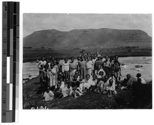 Schoolchildren at the Klipplaat river in Silo, South Africa East