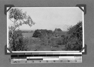 The mission house and church, Utengule, Tanzania, ca.1929-1930