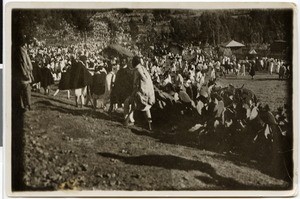 Crowd at the celebration of timkat, Addis Abeba?, Ethiopia