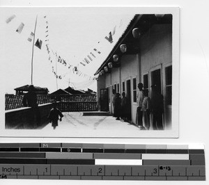 Back porch at Meixien, China, 1929