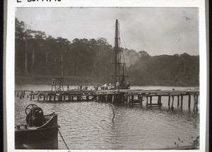 Midland Railway: crossing the Sanaga near Edea