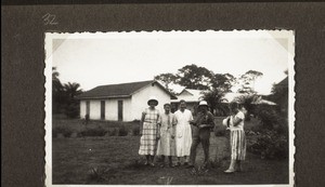 Betwen the school and the hospital - Mr Erni and Heide on a visit