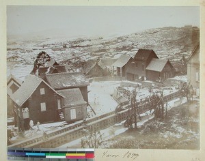 Part of Antananarivo covered with hail, Madagascar, 1899-11-04