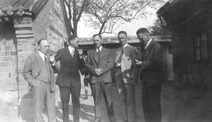 Missionaries to a conference in Fenghwangcheng, 1937. The picture shows from left: John With, L