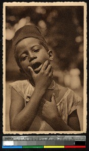 Portrait of a young boy, Kisangani, Congo, ca.1920-1940