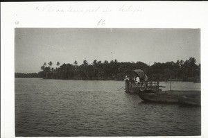 How the car is brought to the other side of the river