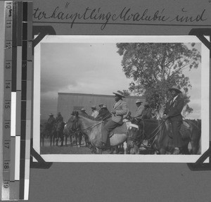 Chief Zwelibangile and chief Mvalubi, Baziya, South Africa East, 1935