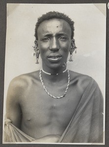 Portrait of an African young man, Tanzania, ca.1926-1940