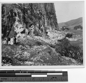 Marble mountain at Dongan, China, 1928