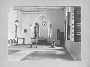 Arcot, South India. The church at Melpattambakkam, from inside