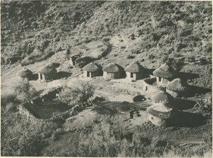 A village on a mountain slope