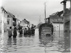 Floods in the city, in Antananarivo, Madagascar