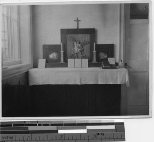 St. Michaels altar at Beijie, China, 1926