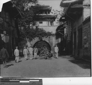 West gate entrance to the old imperial city at Guilin, China, 1935