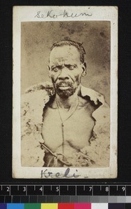 Portrait of African chief, ca. 1880