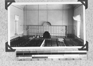 Interior of the church in Moravian Hill, Cape Town, South Africa, 1934