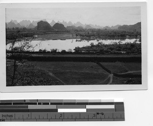 Mountains in Guilin, Kwangsi, China, 1935