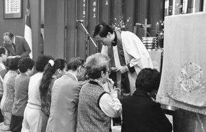 Taiwan Lutheran Church/TLC, 1988. Church Service at the Truth Church, Taipei, celebrated by Rev