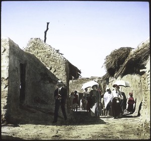 Entering a village in India