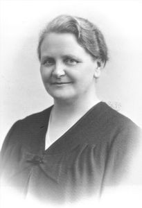 Missionary Elise Marie Bahnson. Travelled to China in 1925 as a collaborator of architect Prip-