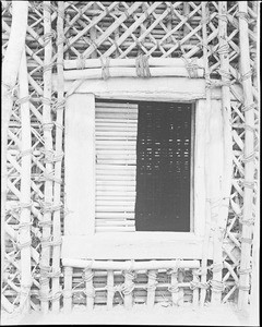 Door of the hut in Bazou