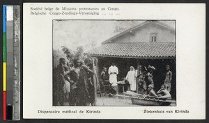 Patients at a clinic, Kirinda, Congo, ca.1920-1940