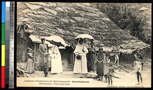 Missionaries, women, and children, Kumbakonam, India, ca.1920-1940