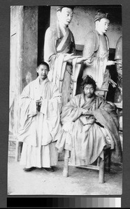 Monks at Guan Xian, China, ca.1900-1920