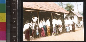 Group of Burmese Christians, Monywa, Myanmar, s.d