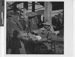 Selling salt at Wuzhou, China, 1949