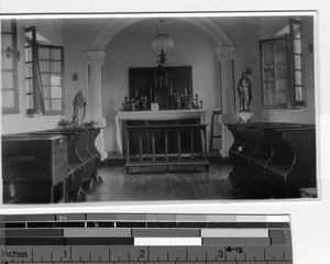 A deserted chapel at Luoding, China, 1927