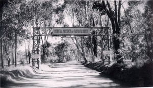 Entrance of the leper-house, Manankavaly, Madagascar