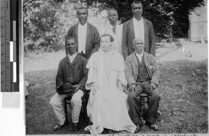 Father Sarthon and a group of catechists, Tobago Island, West Indies, March 20, 1911