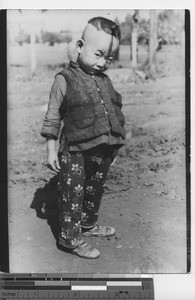 A boy at Fushun, China, 1938