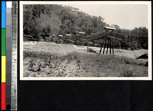 Fertile river plain at Guan Xian bridge, Sichuan, ca.1900