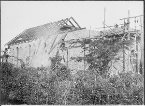 Construction of a church, Mamba, Tanzania, ca.1901-1910