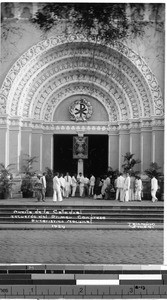 Entrance to cathedral, Philippines, 1929