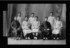 Graduates of Methodist girls' boarding school, Beijing, China, 1904