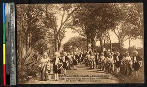 European students preparing to dance, Lubumbashi, Congo, ca.1920-1940