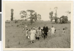 Parish descends to the valley, Ayra, Ethiopia, 1952