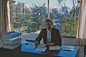 Director for Family Bookshop Group Hugh Thomas in his office in Limassol, Cyprus