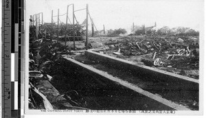 The clothing depot after an earthquake, Tokyo, Japan, ca. 1920-1940