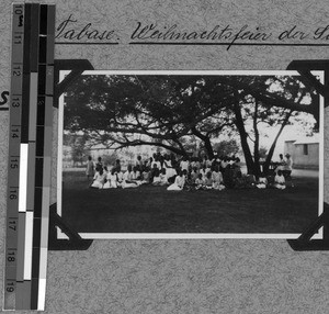 Christmas party of the Sunday school, Tabase, South Africa East, 1932