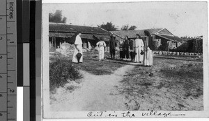 Maryknoll Sisters visiting people in the village, Yeung Kong, China, ca. 1930