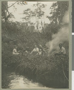 Forest picnic, Eastern province, Kenya, ca.1925